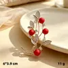 Flores como brocado ramo broche de perlas prendedor de solapa prendedor de hebilla de alta gama broche anti-exposición hebilla para pañuelo de seda