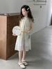 Vestido Cheongsam sin Mangas con Borlas de Estilo Chino para Niñas 2025 Verano Nuevo Moderno Vestido Chaleco para Niños Mayores, Delgado