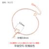Pulsera de plata de ley 925 para mujer, estilo japonés y coreano, soporte vacío para abalorios redondos DIY, soporte para pulsera con incrustación de ámbar de cera de abeja
