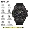 Sanda Watch É um Relógio Digital Moderno da Moda Jovem com Calendário Multifuncional, Display Duplo Luminoso, Relógio à Prova d'Água para Homens e Mulheres