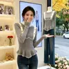 Suéter Feminino Malha Estilo Europeu Simples Estilo Coreano Slim Fit Nova Moda Suéter Feminino Suave Versátil Emagrecedor Top Primavera Outono Inverno 2026