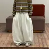 Loja de Algodão Calça de Moletom para Meninos Outono Calças Infantis 2026 Novo Estilo Coreano Tricô Bordado Perna Larga Conjunto de Roupas Infantis Tendência