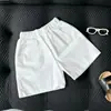 Shorts Infantil 2026 Verão Novo Algodão Puro Branco Casual Versátil Estilo Coreano Meninos Meninas Mesmo Estilo Calças