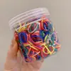 Goma Negra Desechable para el Cabello Banda Elástica Alta Elasticidad Anillo para el Cabello Infantil Accesorio para el Cabello para Niñas