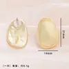 Pendientes de Corazón de Moda y Personalizados para Mujer Estilo Coreano Simples y Versátiles Pendientes de Oro de 18 Quilates Pendientes de Corazón DIY