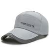 Gorra de béisbol de ala larga estampada para hombre, nueva gorra de primavera y verano, para exteriores, protección solar y parasol, para pesca, de secado rápido.