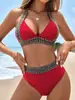 2027 Nuevo Traje de Baño Europeo y Americano Amazon Transfronterizo Bikini Sexy de Dos Piezas para Mujer AliExpress Traje de Baño Más Vendido