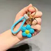 Llavero Colgante Flor Margarita Diamante Brillante para Coche Llavero Girasol Creativo Incrustado con Diamantes Correa Accesorio para Bolsos