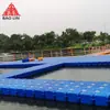 Plataforma de Muelle Flotante para Yates Plataforma de Amarre para Yates Estanque de Peces al Aire Libre Muelle de Pesca y Cría Caja Flotante Pontón Flotante