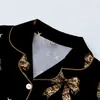 Fabricante de Conjunto de Pijama Cardigan Preto de Seda Leite Transfronteiriço Europeu e Americano para Mulheres, Shorts de Manga Curta, Roupa de Casa Casual Respirável