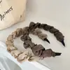 Elegante diadema de peine plisado de lunares para mujer, de alta gama, elegante, moderno, voluminoso, accesorio para el cabello de diadema de corona alta
