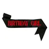 Cinta de Cumpleaños Transfronteriza Banda para el Hombro de la Cumpleañera Suministros de Decoración para Fiesta de Cumpleaños Cinta de Etiqueta Satín