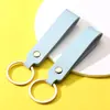 Llavero Creativo de Cuero PU Personalizado Colgante Simple para Accesorios de Bolsa Regalo de Negocios Llavero de Cuero para Coche