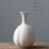 Cerâmica colorida sob esmalte lisa em branco para flores pintura colorida DIY vaso branco em branco enfeites de flores secas fábrica de Jingdezhen atacado