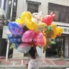 Globos Animados Flotantes para Parques, Plazas, Mercados Nocturnos, Globos Voladores para Niños, Globos de Papel de Aluminio de Helio