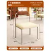 Cafetería estilo crema, tienda de té de leche, pastelería, mesas y sillas casuales, mesa cuadrada retro moderna para uso comercial