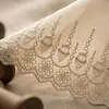 217672 Acessórios com Renda Tecido de Algodão Tencel Bordado Bainha de Vestido de Casamento Tecido Decorativo para Bordas Fornecimento Direto do Fabricante