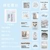 (Liberação) Pacote de Adesivos de Papel Revestido Série Dream Echo Estilo Ins Estilo Coreano Jornal Diário DIY Pacote de Materiais