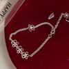 Pulsera Minimalista de Flor Hueca Estilo Coreano para Mujer, Fresca, Simple, a la Moda, Exquisita, Versátil y Dulce Pulsera de Mejor Amiga
