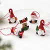 Decoración Navideña NUCHI Figura de Resina de Papá Noel Muñeco de Nieve Adorno Colgante para Árbol de Navidad Decoración Linda de Bolsa de Dibujos Animados