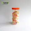 Frasco Hermético de Plástico Transparente de 1000 ml con Tapa de Rosca para Comida de Mascotas, Fruta Conservada, Repostería, Galletas, Dulces