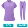 Amazon Europeo y Americano Dental Dentista Cirugía Mujeres Ropa Dividida para Lavarse las Manos Traje Elástico Secado Rápido Transpirable Ropa de Enfermera