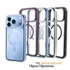 Aplicável em Fronteiras iPhone18Promax Painel Traseiro Transparente Capa Magnética para Celular Apple 17Pro Capa de Liga de Alumínio 16P