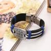 Pulsera de cuero con cuerda de cáñamo de la serie hebilla, tejida, vintage, de piel de vaca, exquisita, venta al por mayor de joyería coreana