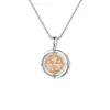 Collar con Colgante de Brújula de Cobre Europeo y Americano de Venta Caliente Transfronterizo Personalizado Joyería Clásica Retro de Alta Gama para Hombres y Mujeres