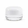 Fabricante mayorista en stock de tarros de vidrio transparente para crema de 5 g y 15 g para envases de crema facial para el cuidado de la piel y contorno de ojos, materiales de embalaje cosmético