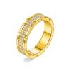 Anillo de Plata S925 con Moissanita de Diseño de Pista de Estrellas de Estilo Europeo y Americano de Venta Caliente Transfronteriza Lujo Accesible Anillo Versión Alta Fábrica de Origen