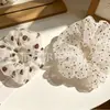 Scrunchie Oversized de Organza Floral, Elástico de Cabelo Super de Conto de Fadas e Alta Elasticidade, Fornecimento Atacado, Direto do Fabricante