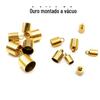 Relógio de Parede Balde com Banho de Ouro 18K Cor Dourada Brilhante em Aço Inoxidável Corda de Couro Fivela na Cabeça e na Cauda Acessórios com Pingente de Vison Raposa