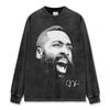 Camiseta Estampada Simple de James Harden Transfronteriza Estilo Americano Retro Vintage Holgada Peso Pesado Casual Manga Corta Ins Trendy