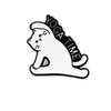 Broche de Gato Yoga, Insignia Metálica Linda de Dibujos Animados, Accesorios Creativos Personalizados para Ropa, Decoraciones Unisex