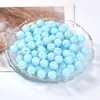 Contas Redondas de Vidro Liso de Porcelana Contas de Cristal Feitas à Mão para Pulseira DIY Colar Materiais para Miçangas Acessórios de Joias Atacado