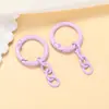 Llavero Colgante de Cadena de Cuatro Secciones Lacada con Hebilla de Primavera de Color Caramelo Accesorios para Joyería DIY Aro de Resorte Colgante para Bolso