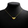 Collar cuadrado geométrico transfronterizo europeo y americano COIO para mujer, simple, versátil, incrustado de diamantes, hueco curvo, a cuadros, con forma de corazón