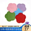 Tapete de silicona de grado alimenticio resistente al calor personalizado, mantel individual resistente a altas temperaturas, base para olla redonda y posavasos, anti quemaduras para cocina y mesa de comedor