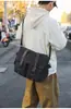 Bolsa de Ombro Casual Retro em Lona Transfronteiriça para Computador Novo Estilo Masculina Transversal Multifuncional Bolsa Mensageiro Bolsa de Motocicleta