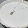 Temperamento exquisito collar de flor de tulipán rosa pequeño para mujer dulce lindo moda combinable cadena para el cuello cadena para la clavícula