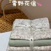 Conjunto de Lençol de Gaze Dupla 100% Algodão Classe A, Três ou Quatro Peças, Estilo Cartoon Fofo, Capa de Edredom 100% Algodão, Lençol para Cama de 1,2m