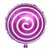 Nuevo globo de aluminio redondo de 18 pulgadas transfronterizo con forma de piruleta de caramelo, suministros para decoración de fiestas