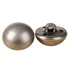 Diretamente do Fabricante! Essencial para Trench Coats, Botão de Couro de Cobre Cor Prata Antiga, Botão Esférico de Cogumelo Cor Bronze Antigo
