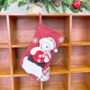Suministros de Decoración Navideña Muñeco de Papá Noel Calcetines Pequeños Colgante para Árbol de Navidad Bolsa de Regalo de Navidad Bolsa de Dulces