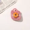 Bolsas de Crochê Feitas à Mão com Flores de Lã, Estilo Pastoral, Tranquilo e Fofo, Acessórios e Materiais para Roupas DIY e Vestir Bonecas