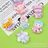 Pijama Lindo de Dibujos Animados Sanrio Accesorios Brillantes de Resina Pegamento Crema Funda de Teléfono DIY Pasador Pegatina para Refrigerador Accesorios para Coche