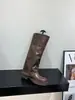 Botas de montar largas Melard de suela gruesa, botas de mujer, nueva colección otoño/invierno 2025, botas negras estilo motociclista hasta la mitad de la pantorrilla