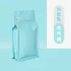 Bolsas con Válvula Selladora de Ocho Lados Verticales para Granos de Café y Té, Bolsas de Empaque de Alimentos Universales, Bolsas de Papel de Aluminio, Bolsas Auto-Sellables a Prueba de Humedad