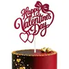 Nuevo Topper para Pastel de San Valentín Estilo ins Papel Brillante Decoración de Corazón Inserto Romántico Topper para Postre